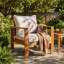 Chaise de patio d'extérieur simple avec coussins