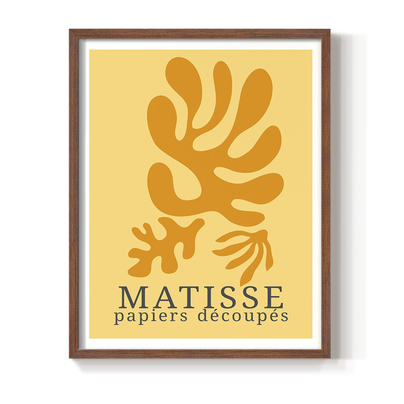 Impression encadrée Matisse CECLV III - Bois massif, Brun, H 28 po x l 22 po