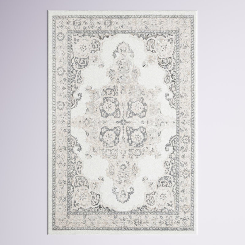 Anjelita Oriental Indoor Rug, Rectangle 6' x 9'