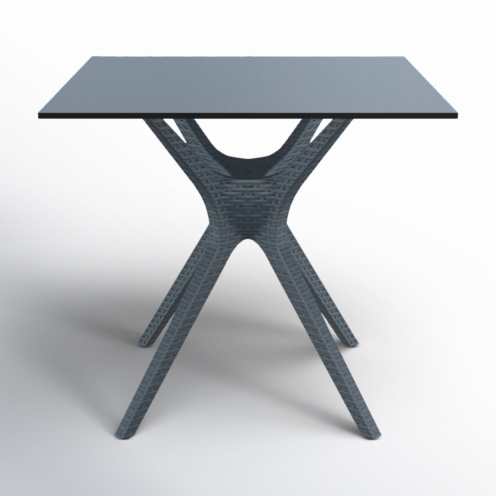 Farrah 31" Patio Dining Table, Gray