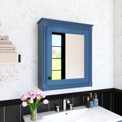 24 po Armoire à pharmacie avec miroir de salle de bain Largeur, armoire de rangement de salle de bain avec miroir