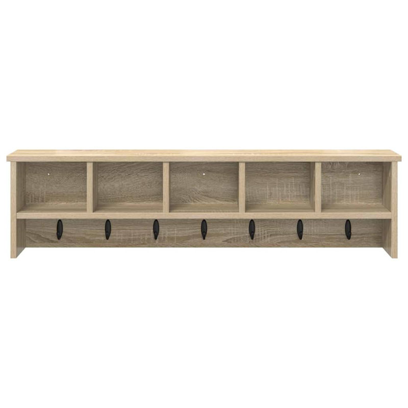 Wall-Mounted Coat Rack 100 X 16 X 26 Cm, Sonoma Oak