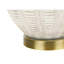 Lighting, h 21 po, lampe de table, abat-jour ivoire / crème, résine crème, transitionnel-1549558742