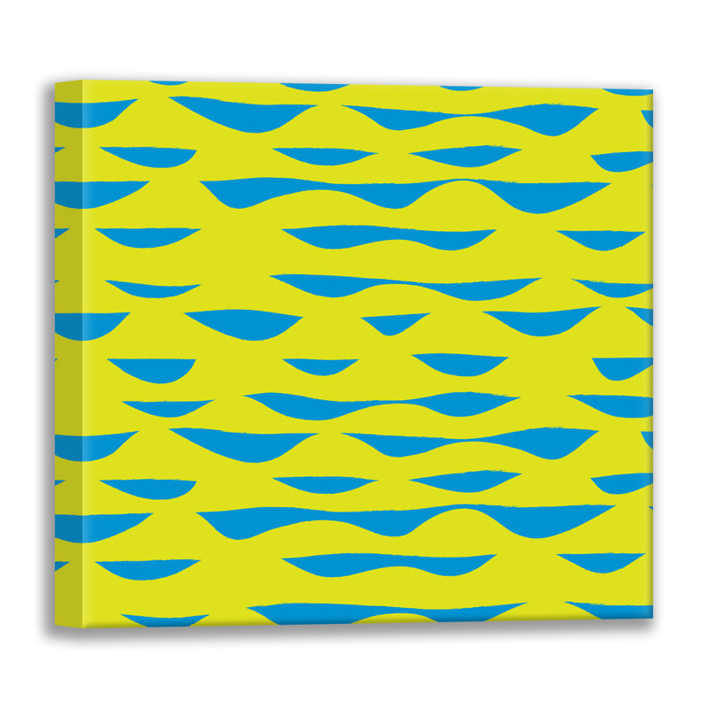 «Dinosaurs water 1», estampe numérique sur toile tendue par Roochita Chachra, H 24 po x l 24 po