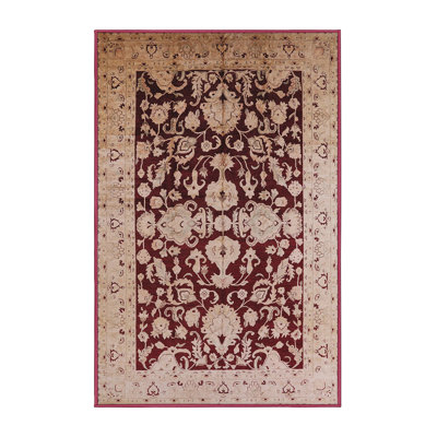 Tapis beige / rouge Castanon