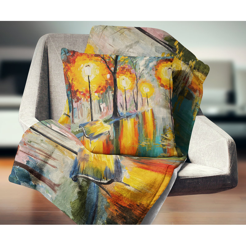 Coussin Landscape Street, 16 po x 1 po, Coussin décoratif