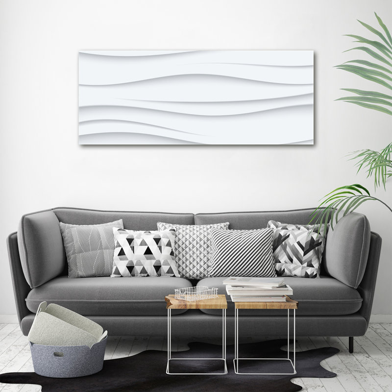 Waves Abstraction - Wrapped Canvas Print