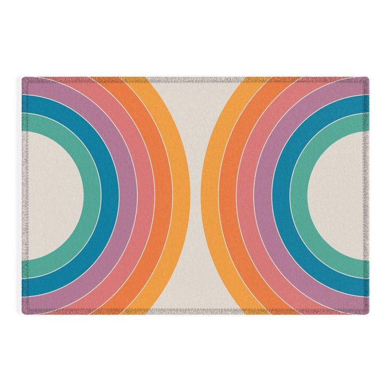Tapis d'extérieur Boca Sonar By Circa78designs, Rectangle 8 pi x 10 pi