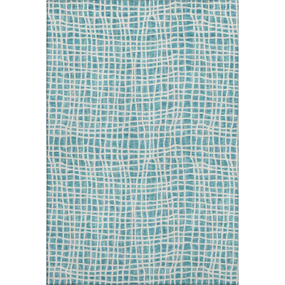 Premium Machine Washable Prisco Teal Rug