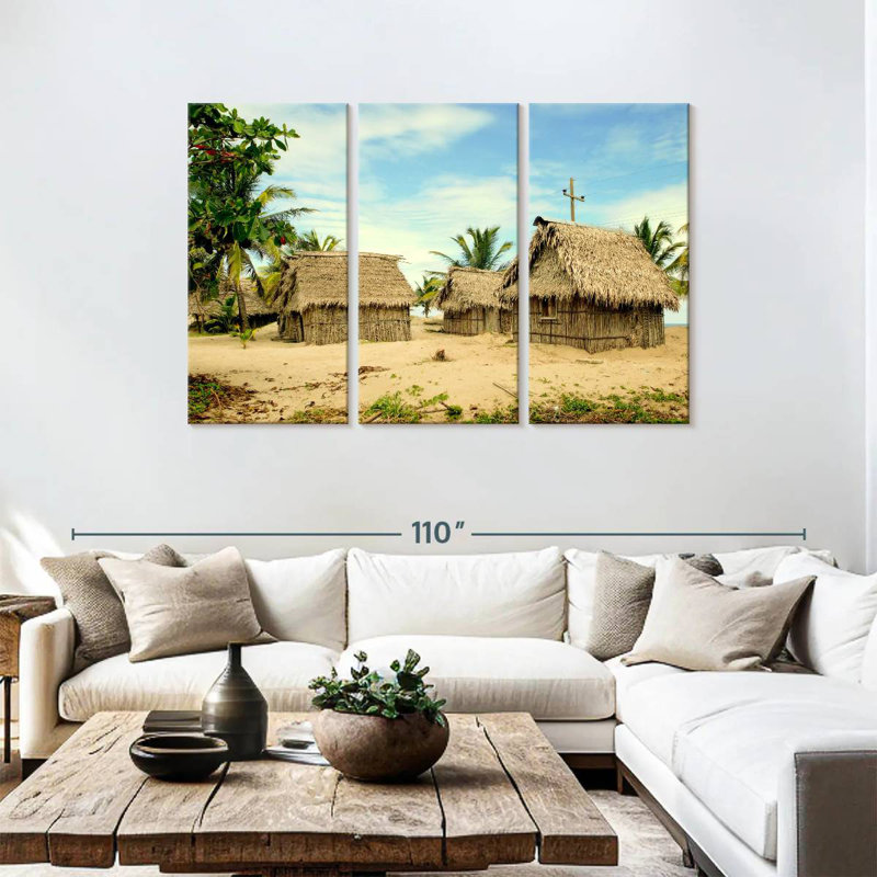 Alvord Garifuna Village Beach Huts, 48" H x 74" W