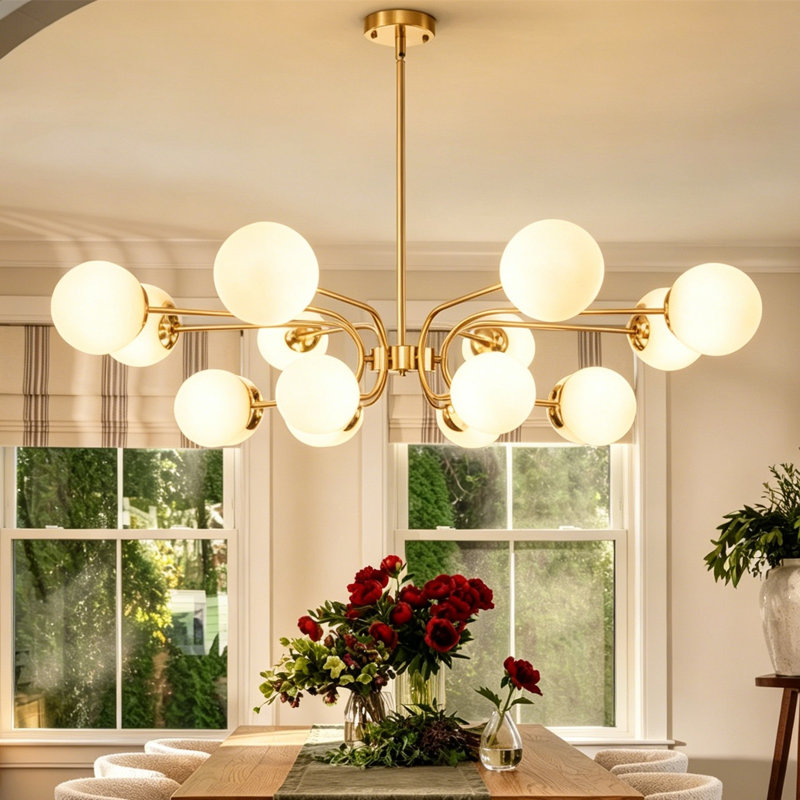 Summertown 16 - Light Dimmable Chandelier, Gold