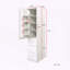 Armoire de rangement de cuisine avec portes, tablettes et tiroirs