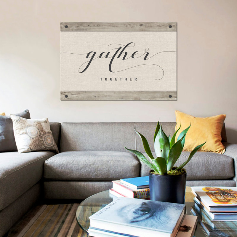 " Gather Together " by Amanda Murray, 18" H x 26" W x 1.5" D, No Mat, Wrapped Canvas