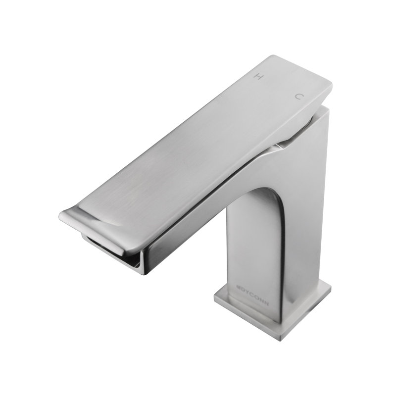 Robinet pour salle de bain à un trou, Nickel brossé