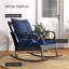 Chaise berçante d'extérieur en osier avec coussins rembourrés Outsunny-1894272177