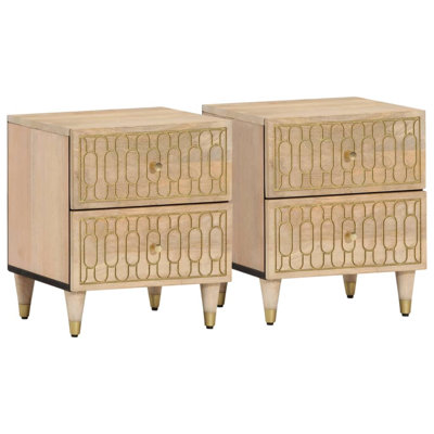 Phennicie 40cm W Solid + Manufactured Wood Bedside Table