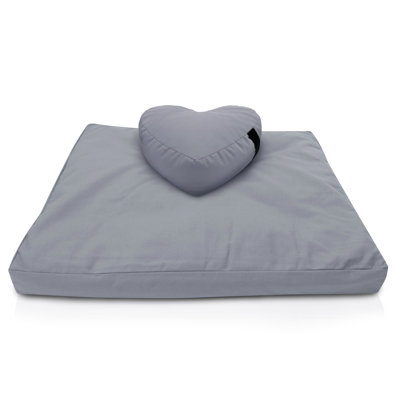 Coussin en forme de cœur avec coussin de méditation Zafu