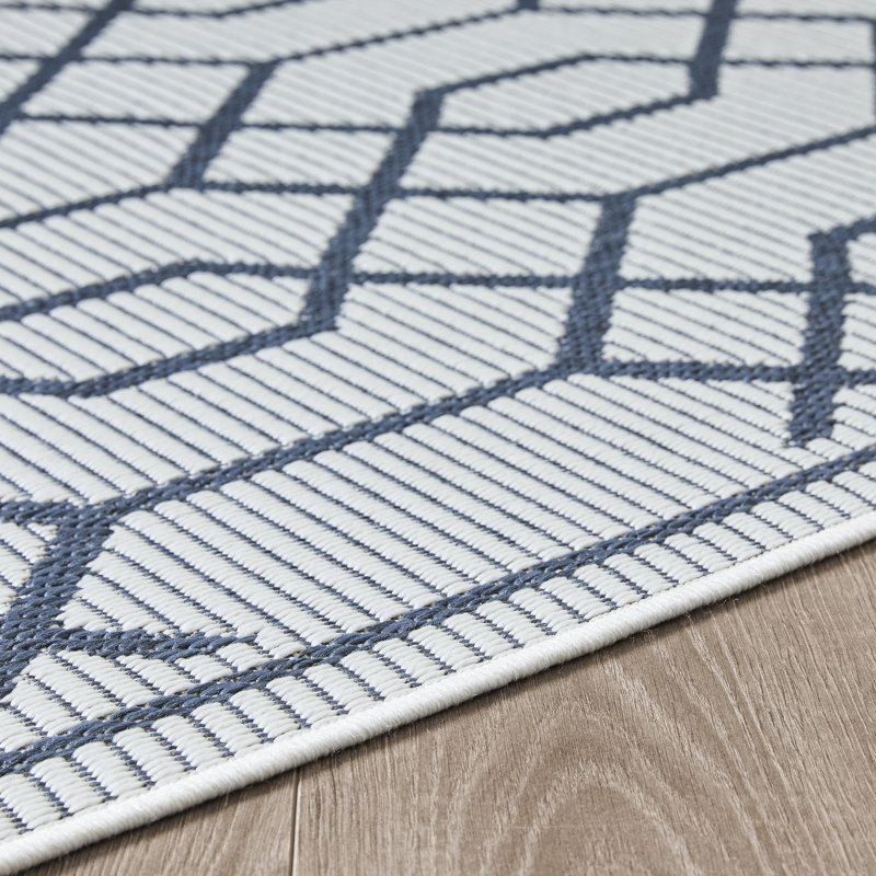 Annie-Jane Geometric Indoor / Outdoor Rug, Rectangle 4' x 6'