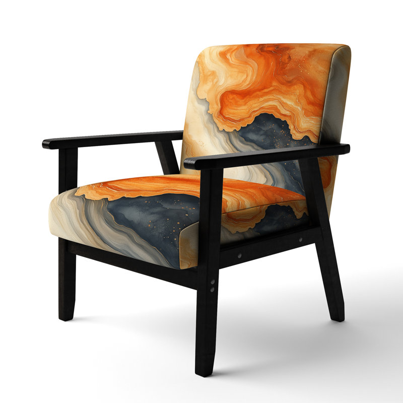 Chaise d'appoint Abstract, Black Square Arms