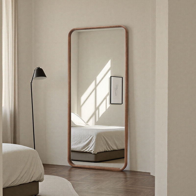 Solid Wood Rectangle Mirror