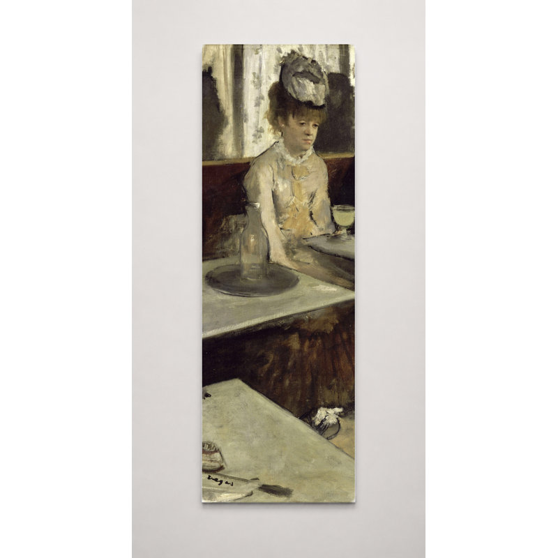 L'Absinthe (1876) - Art sur toile haut, 48" W x 16" H
