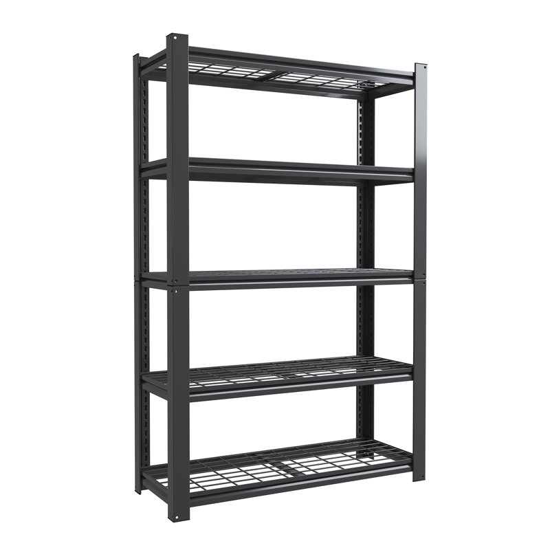 Étagère de rangement robuste à 5 niveaux réglable en métal - capacité de 2000 lb de rangement de qualité industrielle pour le garage, le garde-manger et l'organisation de la cuisine