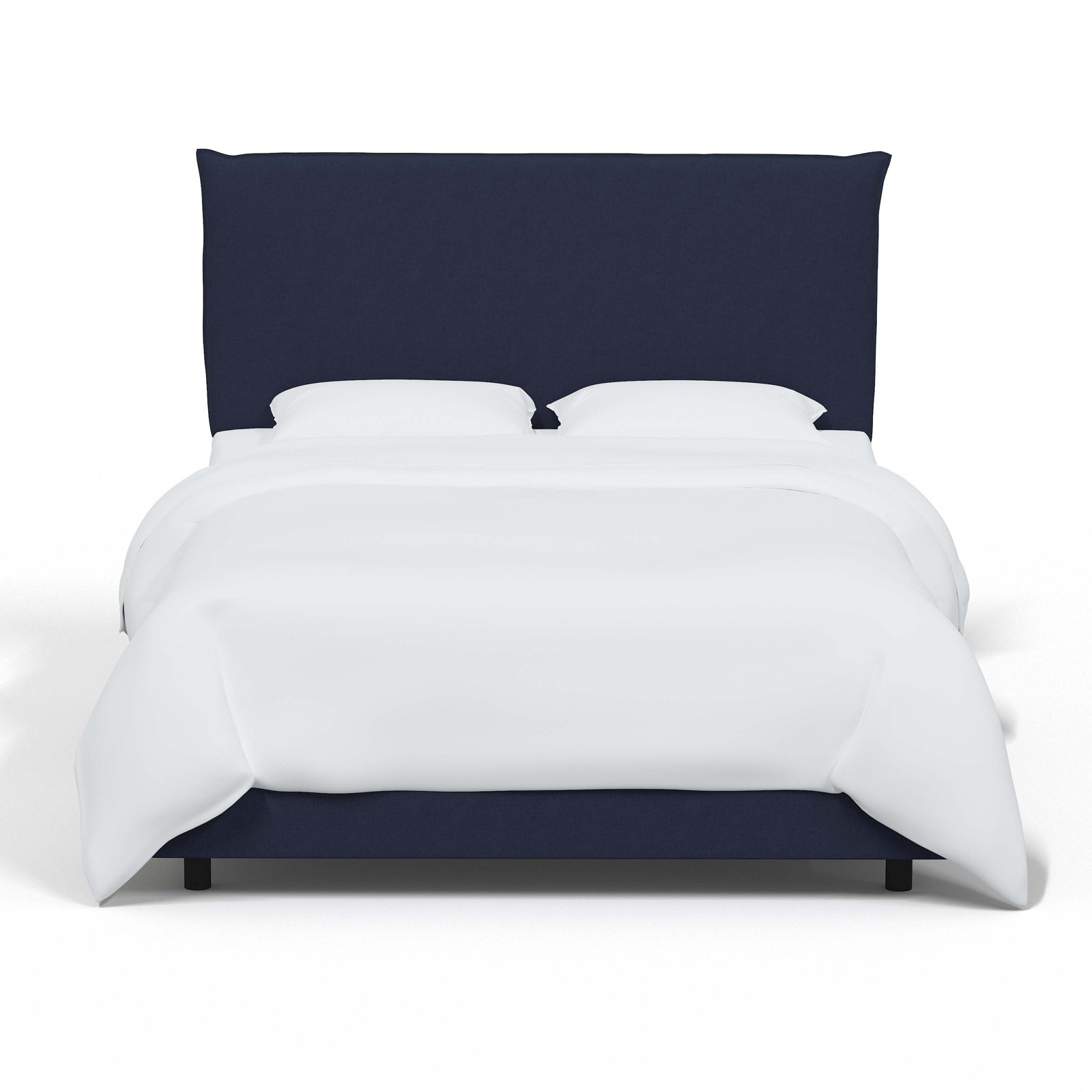 Bessinger Upholstered Bed, Twin, Classic Xavier Navy Linen