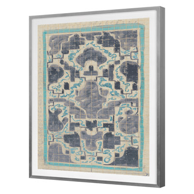 Rug Sketch 16 by Grand Archives - Single Picture Frame Print on Paper