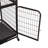 Versatile Lockable Pet Cage with Removable Tray and Stable Wheels for Pets' Comfort