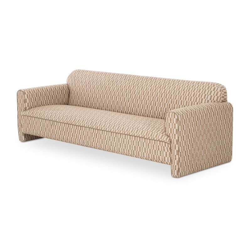 Canapé Bieke Leo taupe, Geometric Shapes Tan