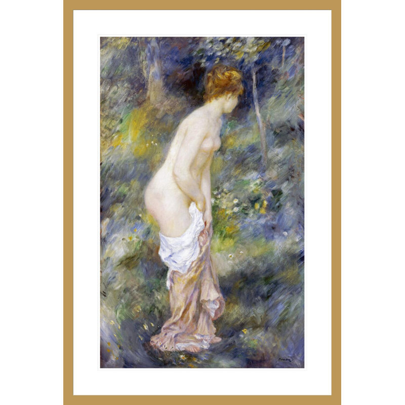 Baigneuse debout Pierre-Auguste Renoir - Impression giclée sur cadre, H 41,5 po x l 28,45 po