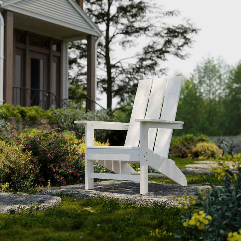 Freedom Modern Adirondack Chair, White