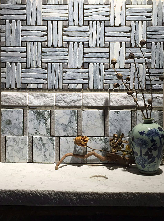 Landscape Wonder 1" x 4" Granite Basketweave Mosaic Wall & Floor Tile