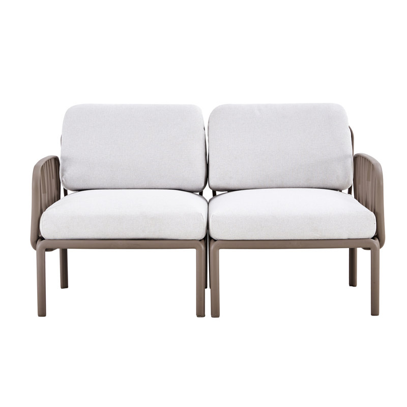 Fauteuil d'extérieur pour pelouse - Weather, avec base en plastique de coussin souple pour le confort