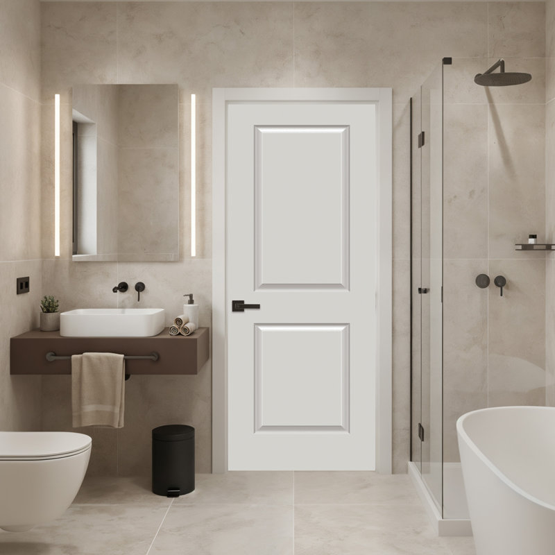 (Avec serrure et trous de charnières), 18 po x 80 po, S'ouvre à gauche vers l'intérieur