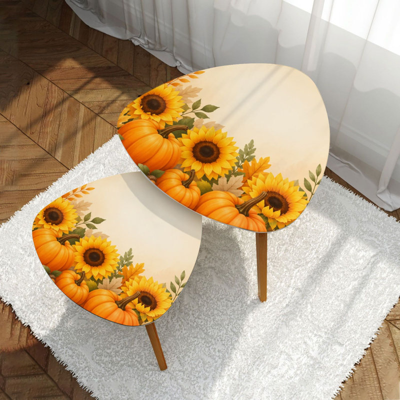 Ensemble de 2 tables basses gigognes Triangle