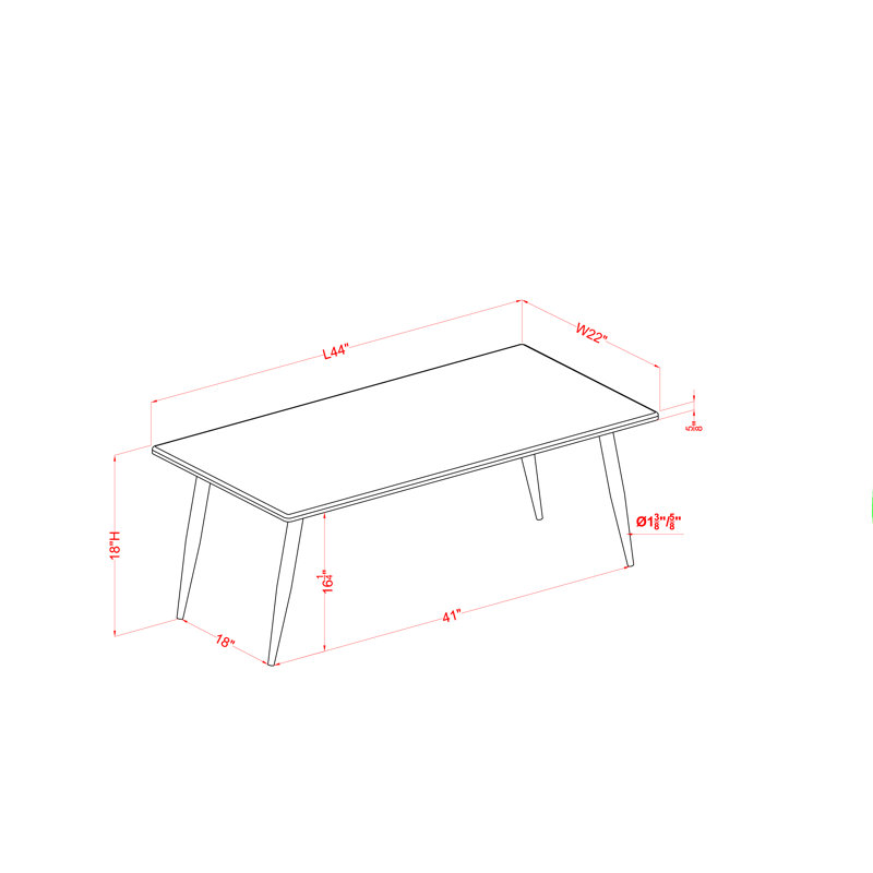 Ensemble de 3 tables basses, Ton naturel