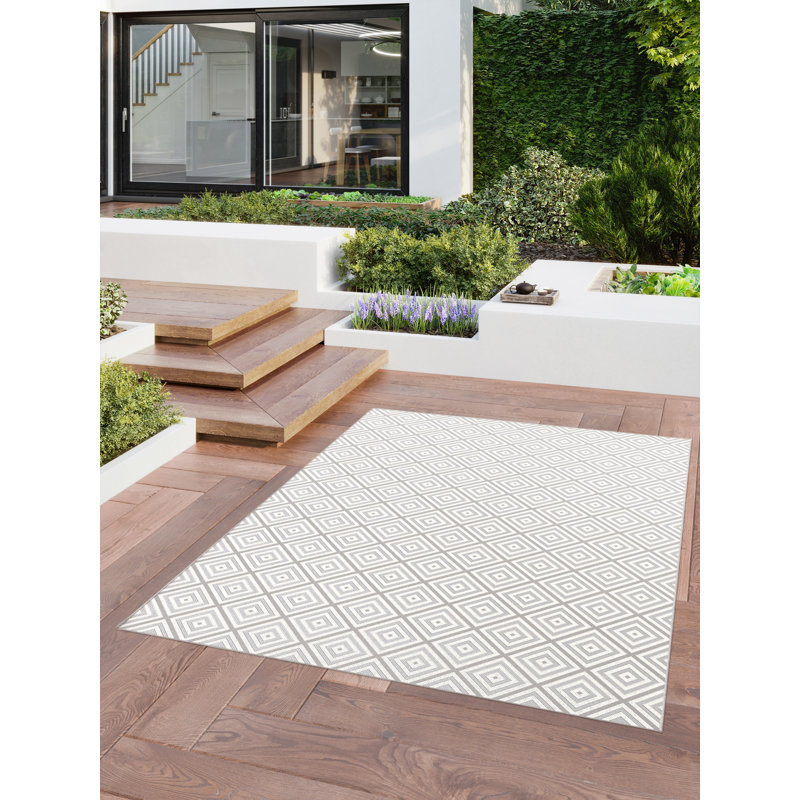 Cathryn Geometric Indoor / Outdoor Area Rug, Rectangle 200 x 290cm