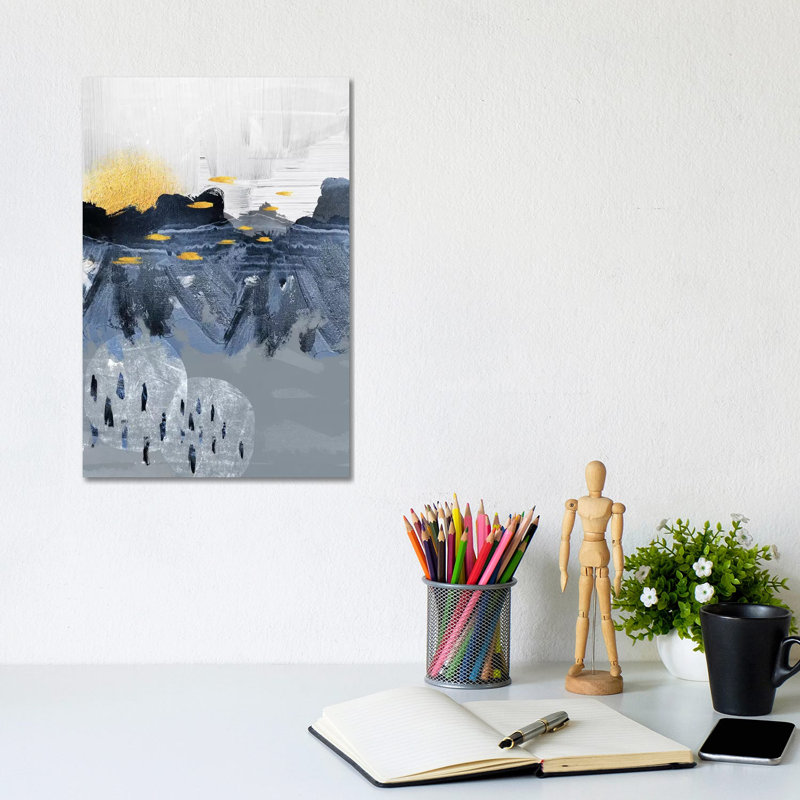 Abstract Landscape I by Urban Epiphany - Gallery-Wrapped Canvas Giclée on Canvas, No Frame, 20.32 cm H x 30.48 cm W