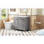 Meuble-lavabo gris 36 po avec lavabo en céramique, 2 portes à fermeture en douceur, 5 tiroirs pour le lavage du corps 36 po