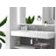 Lavabo de salle de bain mural à surface flottante avec drain dissimulé 48 "Juniper, blanc-112157744