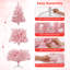 Arbre de Noël enneigé 6 pi, 751 pointes, 250 lumières DEL multicolores, assemblage facile, arbre de Noël artificiel complet avec support en métal pliable