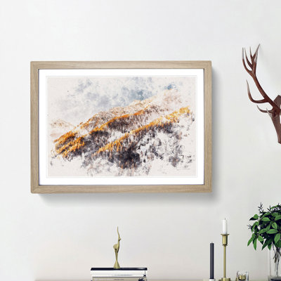 Winter in the Mountains - Framed Print