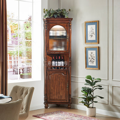 Nut-brown Solid Wood Display Cases