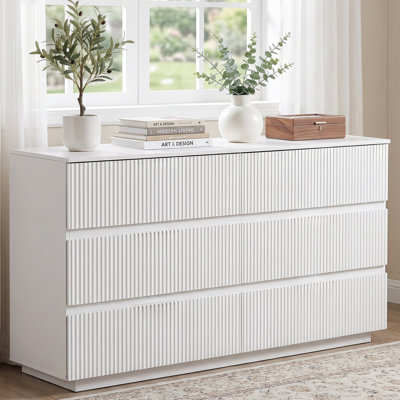 55" W 6 - Drawer Double Dresser 