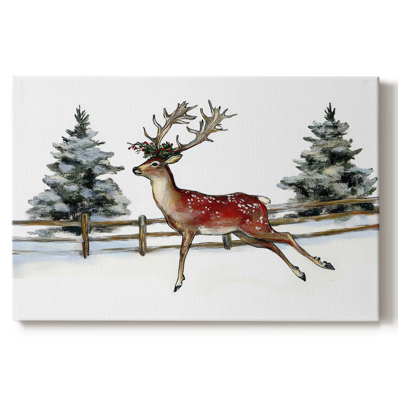 Christmas Holiday Art III- Gallery Wrapped Canvas-LI, 12" H x 18" W