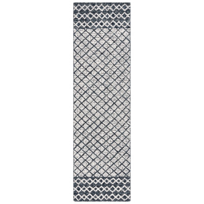 Sherlita Abstract Hand Tufted Wool, Cotton Geometric Rug
