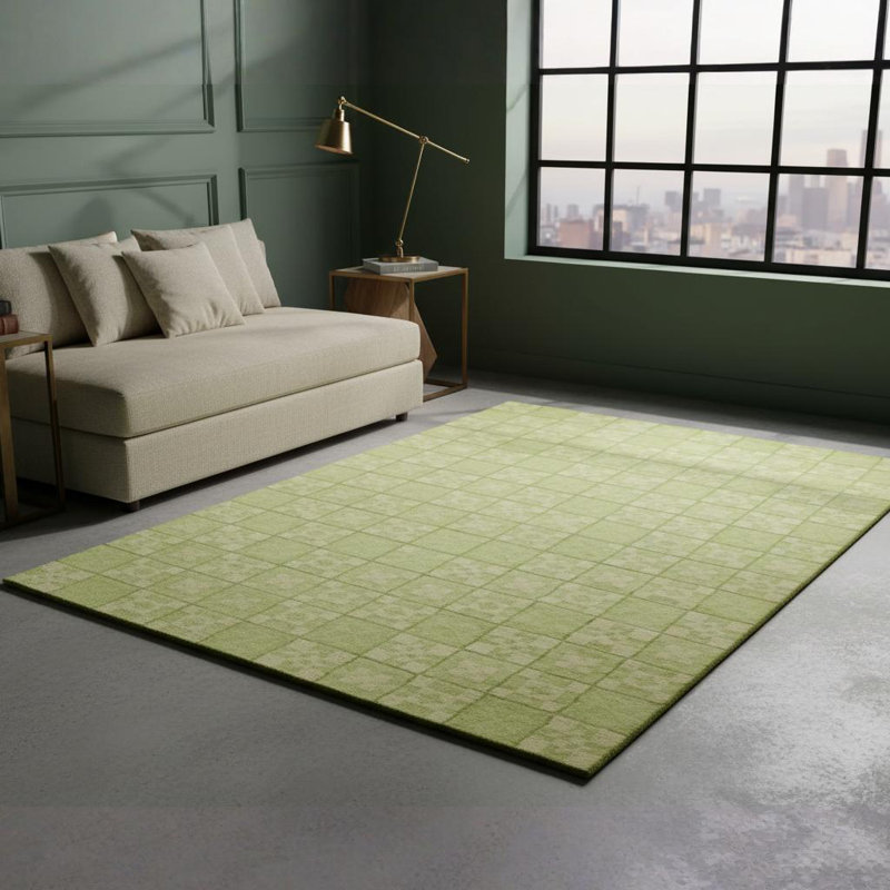 Tapis en laine touffeté à la main Mazie, 8 pi x 10 pi