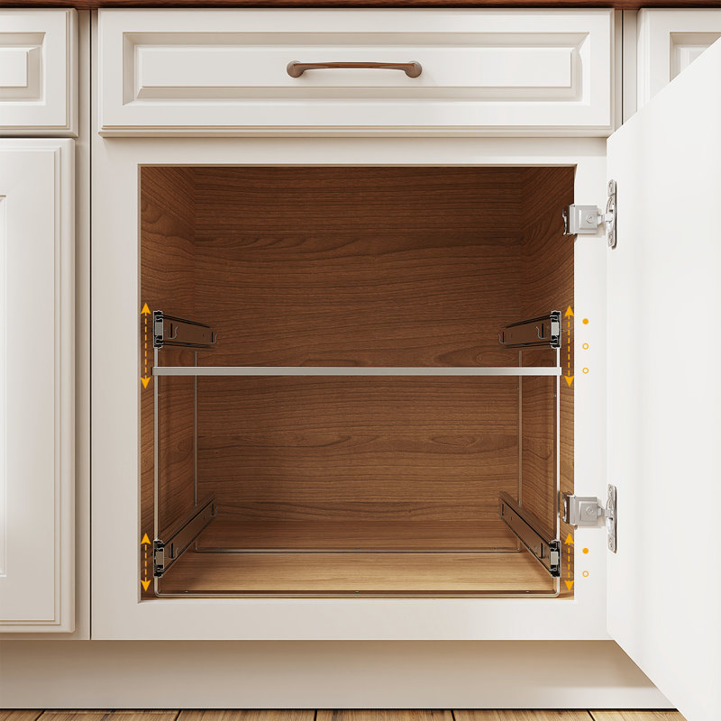 Mendivil Cabinet Shelving Rack, 15" H x 16.5" W x 20.5" D