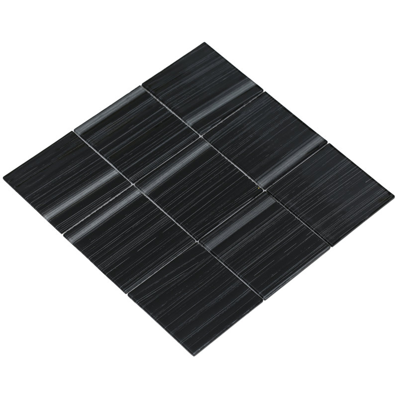 Carreau de mosaïque pour mur et plancher en verre 4 "x 4" Shilla